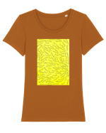 Incurajare Tricou mânecă scurtă guler larg fitted Damă Expresser