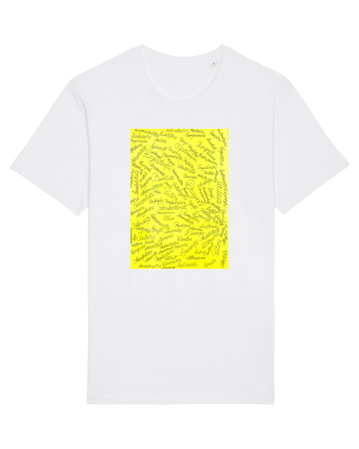 Tricou mânecă scurtă Unisex Rocker White
