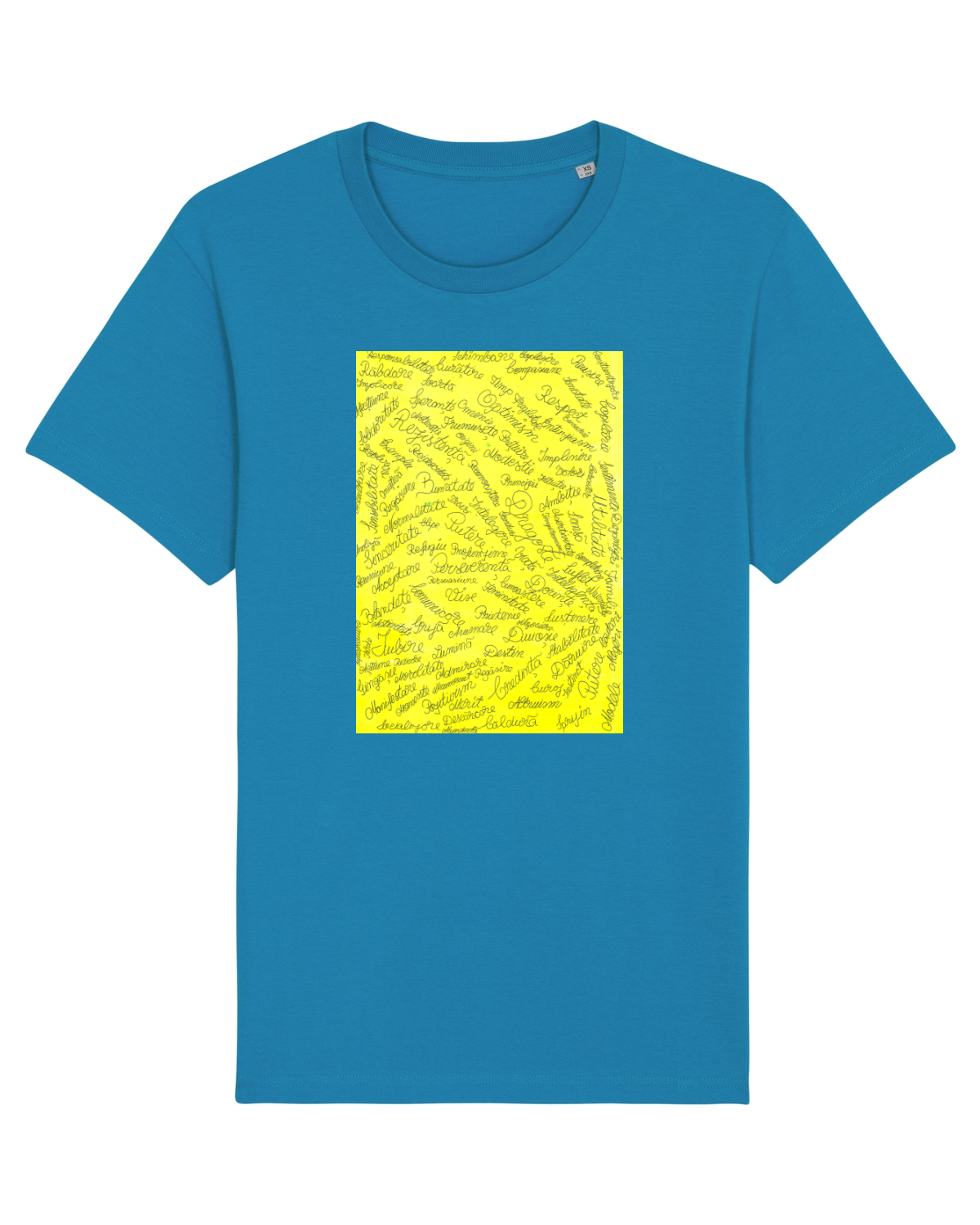 Tricou mânecă scurtă Unisex Rocker Azur