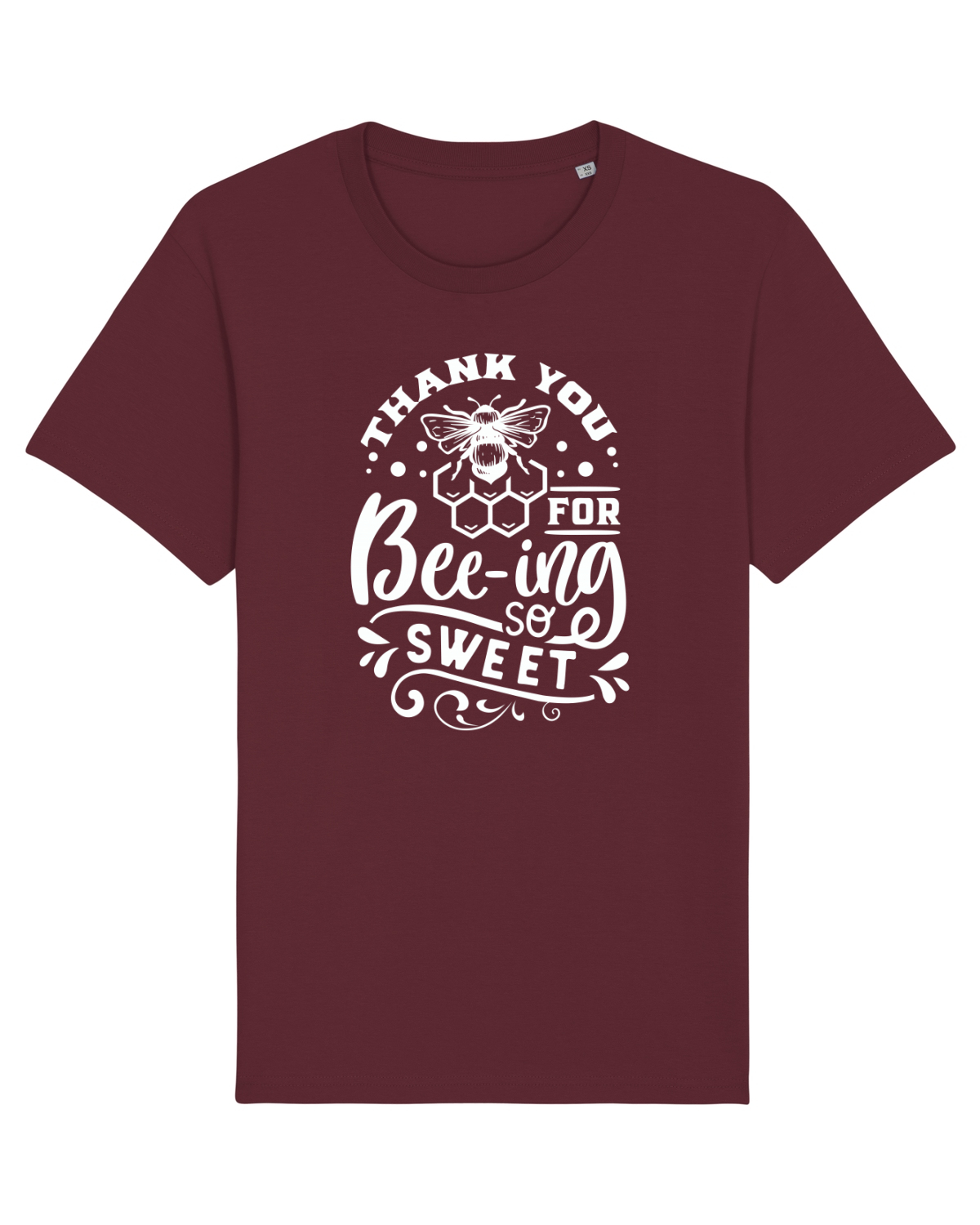 Tricou mânecă scurtă Unisex Rocker Burgundy