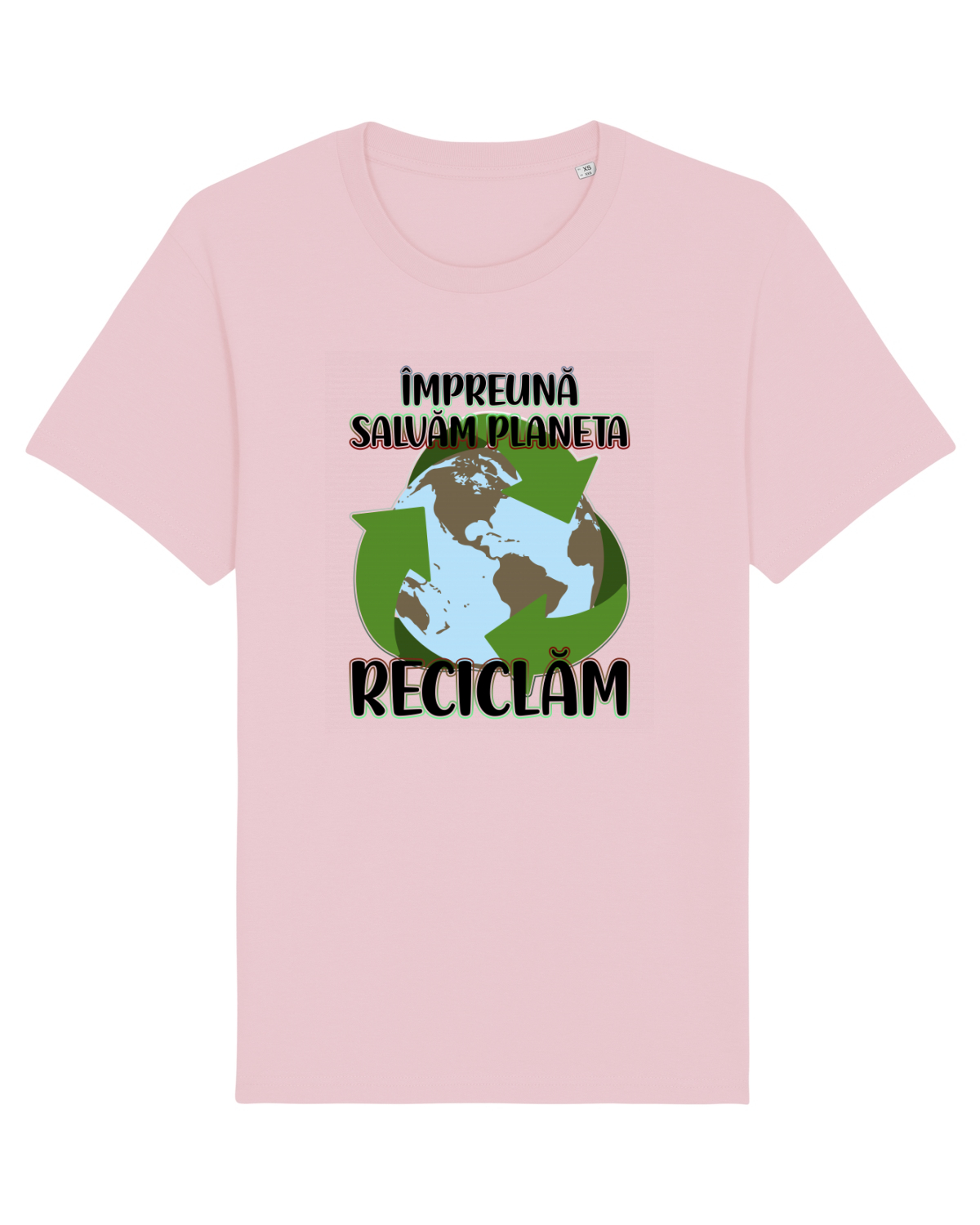 Tricou mânecă scurtă Unisex Rocker Cotton Pink