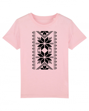 Motiv traditional - negru Cotton Pink