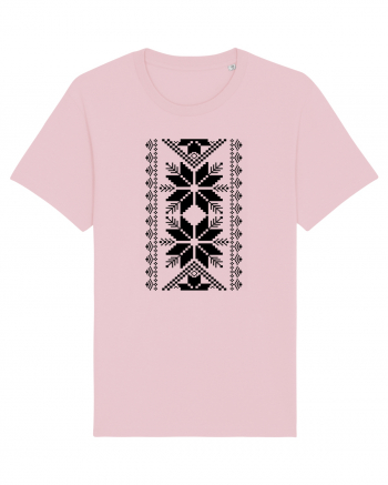 Motiv traditional - negru Cotton Pink