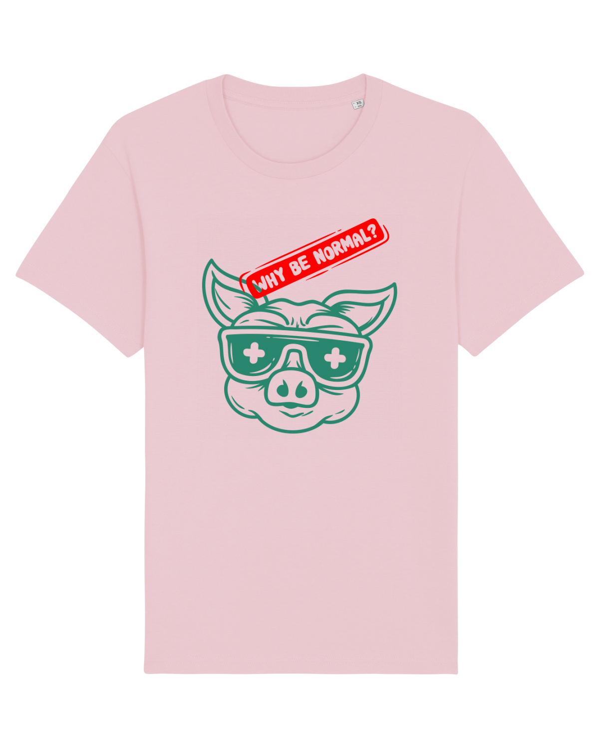 Tricou mânecă scurtă Unisex Rocker Cotton Pink