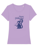 E timpul sa vezi cine esti Tricou mânecă scurtă guler larg fitted Damă Expresser