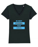 Is not posibil asa ceva Tricou mânecă scurtă guler V Damă Evoker