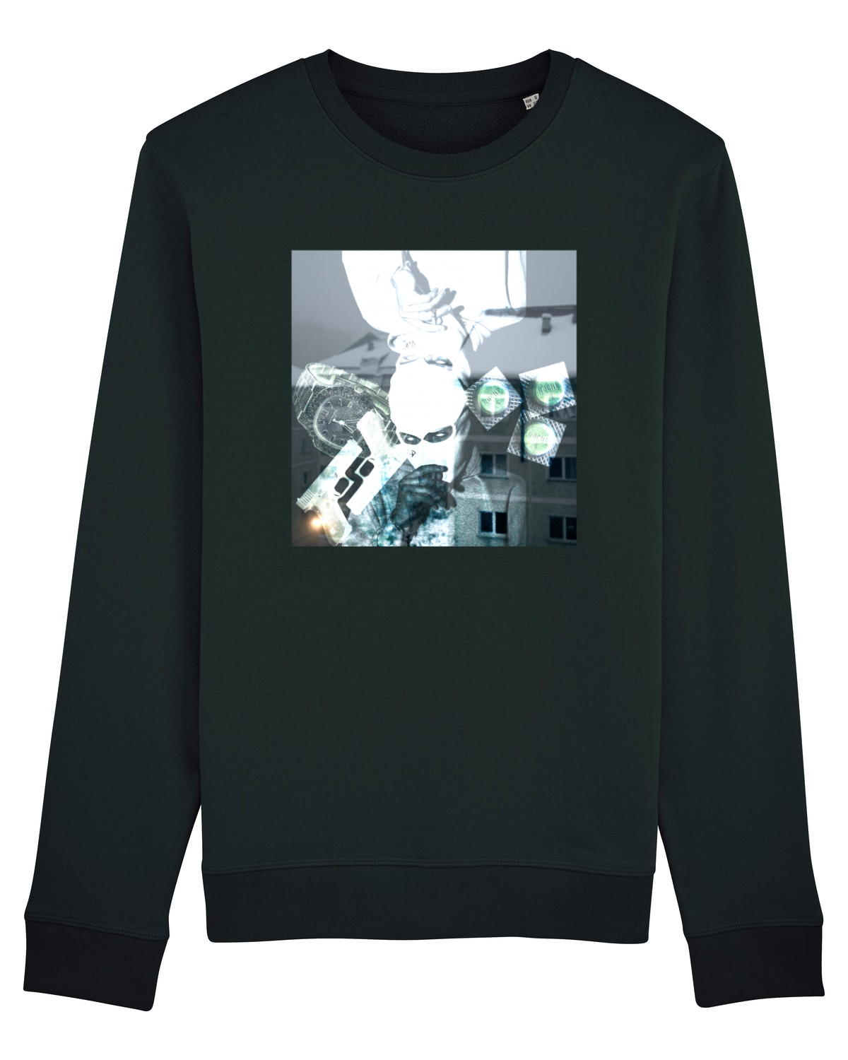 Bluză mânecă lungă Unisex Rise Black