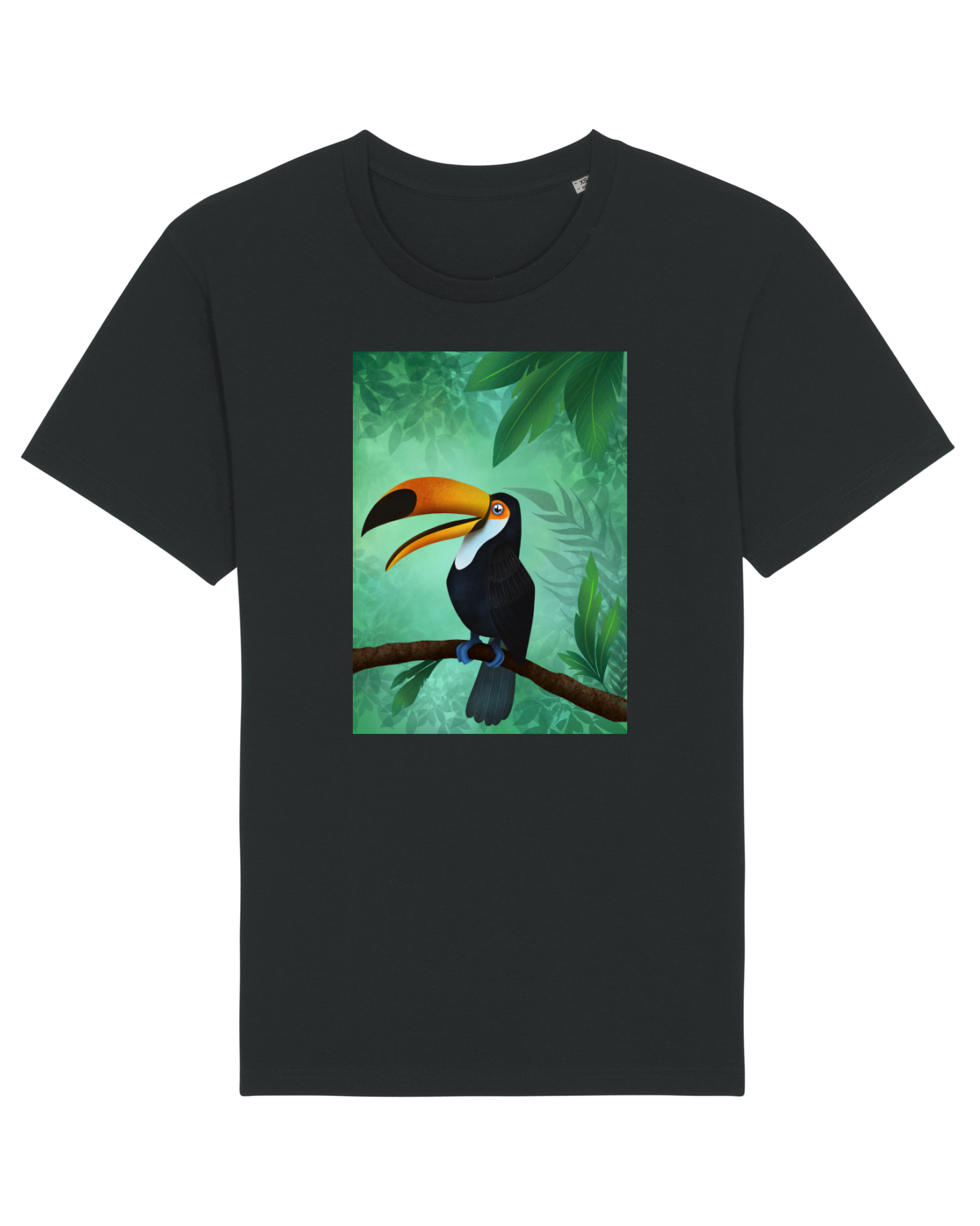 Tricou mânecă scurtă Unisex Rocker Black