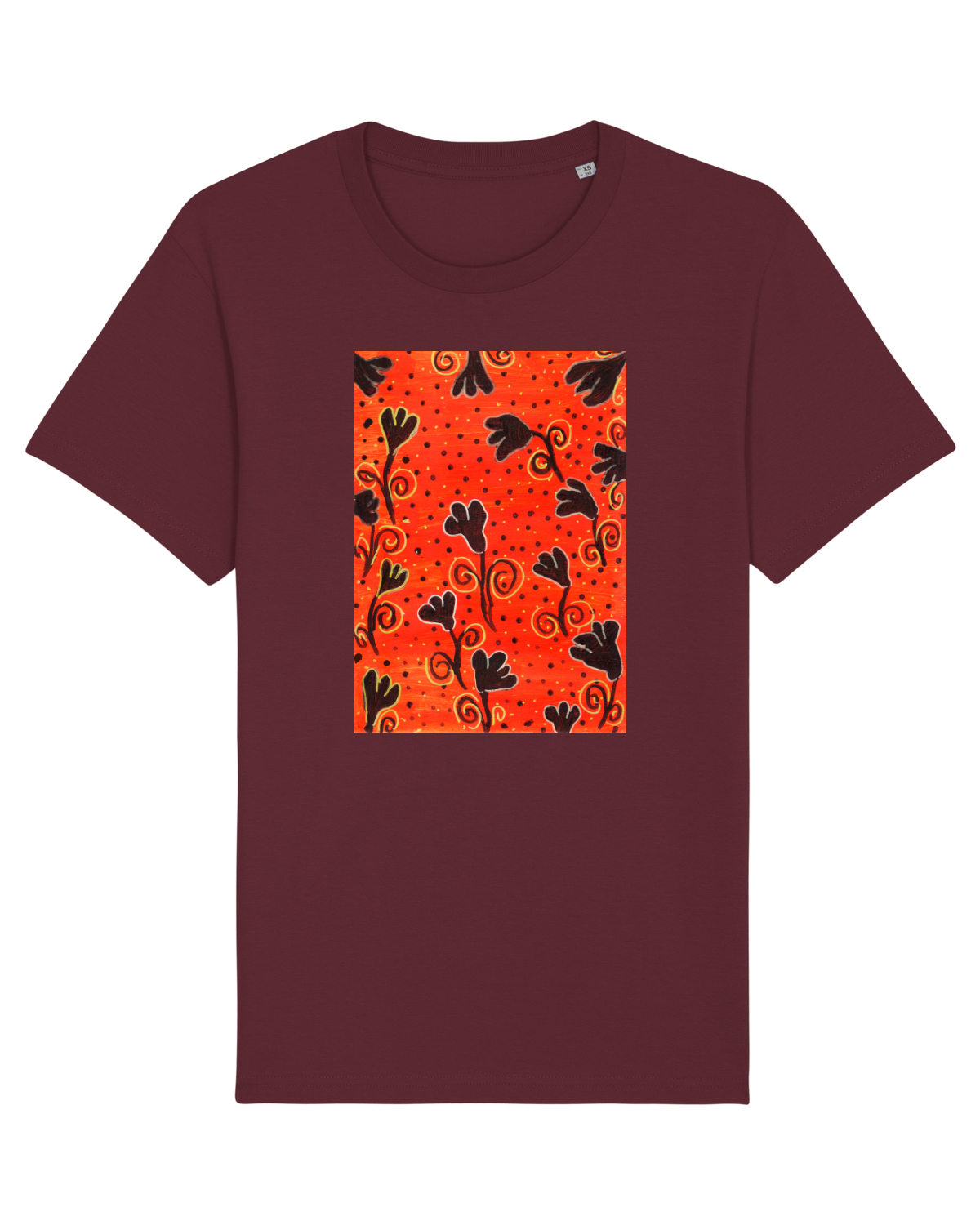 Tricou mânecă scurtă Unisex Rocker Burgundy
