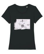 P-39 Tricou mânecă scurtă guler larg fitted Damă Expresser