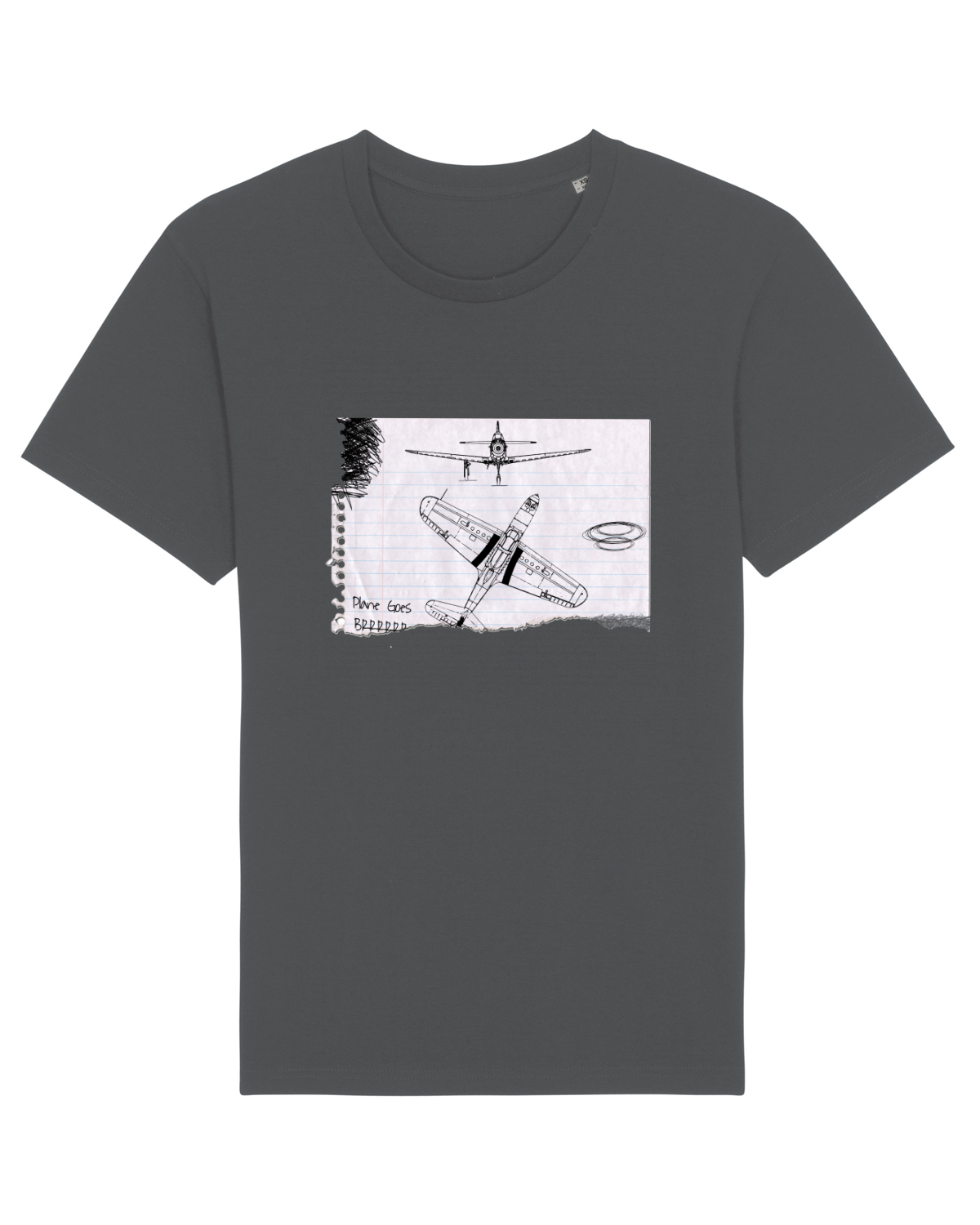 Tricou mânecă scurtă Unisex Rocker Anthracite
