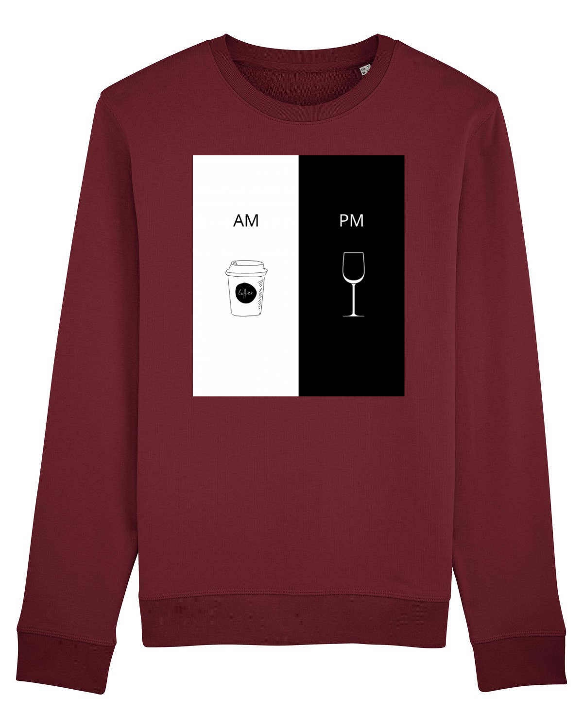 Bluză mânecă lungă Unisex Rise Burgundy