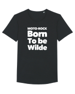 MotoRock BTW#3 Tricou mânecă scurtă guler larg Bărbat Skater