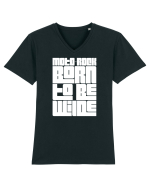 MotoRock BTW#4 Tricou mânecă scurtă guler V Bărbat Presenter