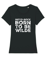 MotoRock BTW#7 Tricou mânecă scurtă guler larg fitted Damă Expresser