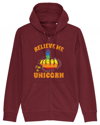 Believe Me I'm A Unicorn Burgundy