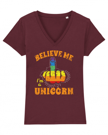 Believe Me I'm A Unicorn Burgundy