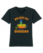 Believe Me I'm A Unicorn Tricou mânecă scurtă guler V Bărbat Presenter