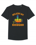 Believe Me I'm A Unicorn Tricou mânecă scurtă guler larg Bărbat Skater