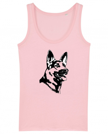 German Shepherd Cotton Pink