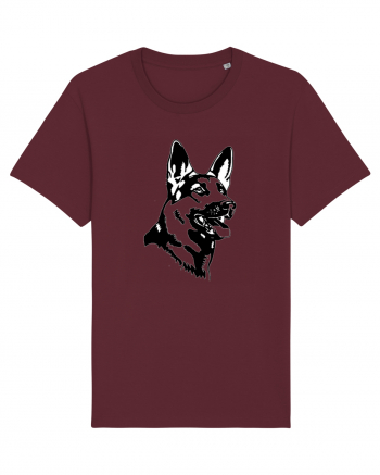 German Shepherd Burgundy