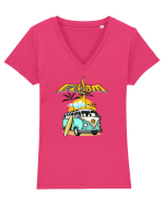 freedom Tricou mânecă scurtă guler V Damă Evoker