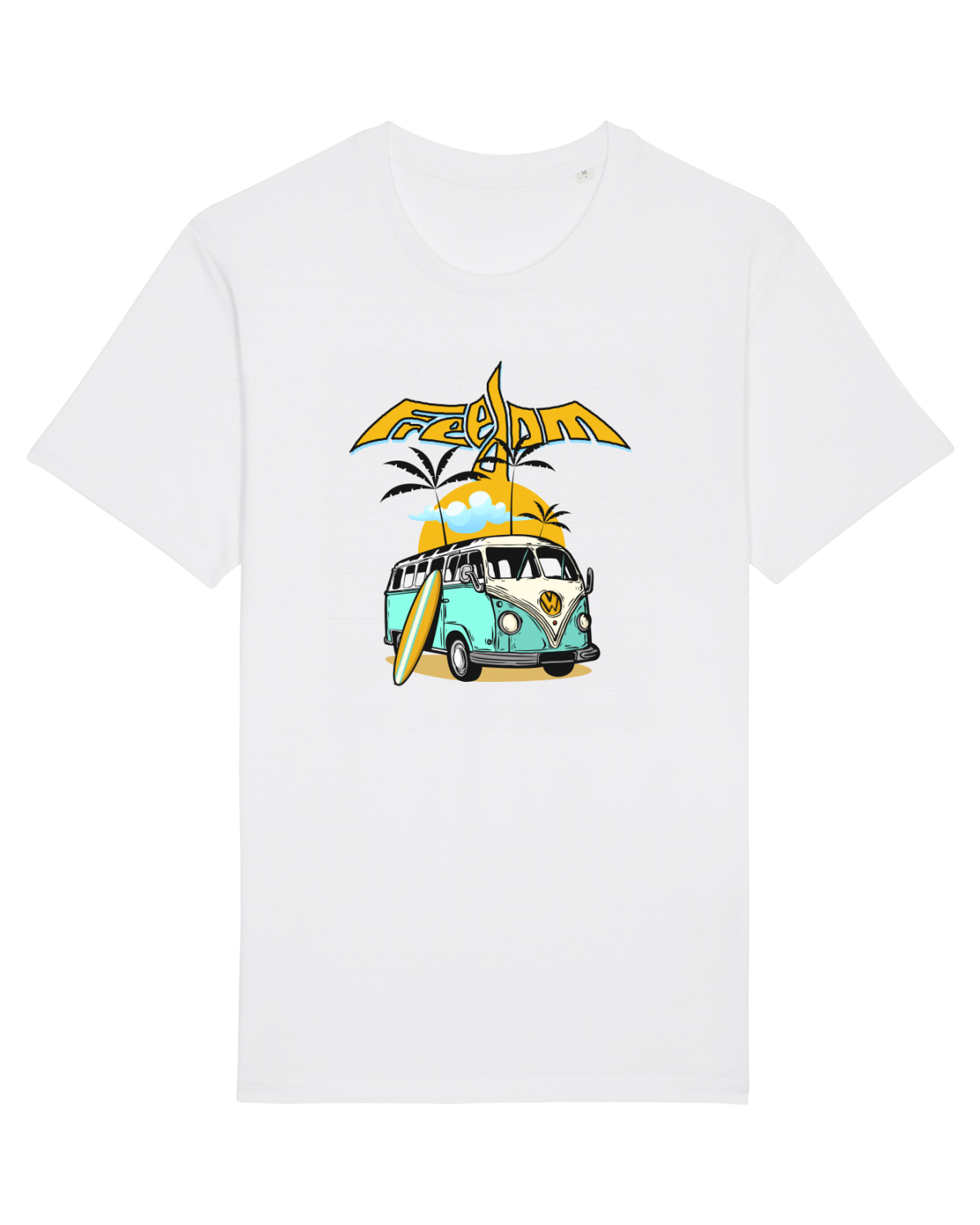 Tricou mânecă scurtă Unisex Rocker White