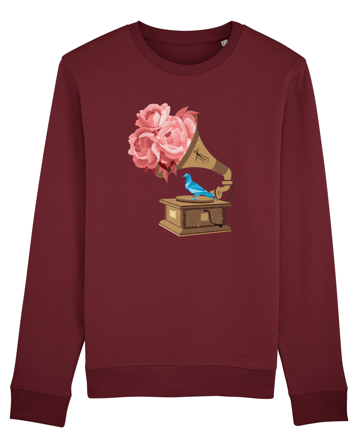 Bluză mânecă lungă Unisex Rise Burgundy
