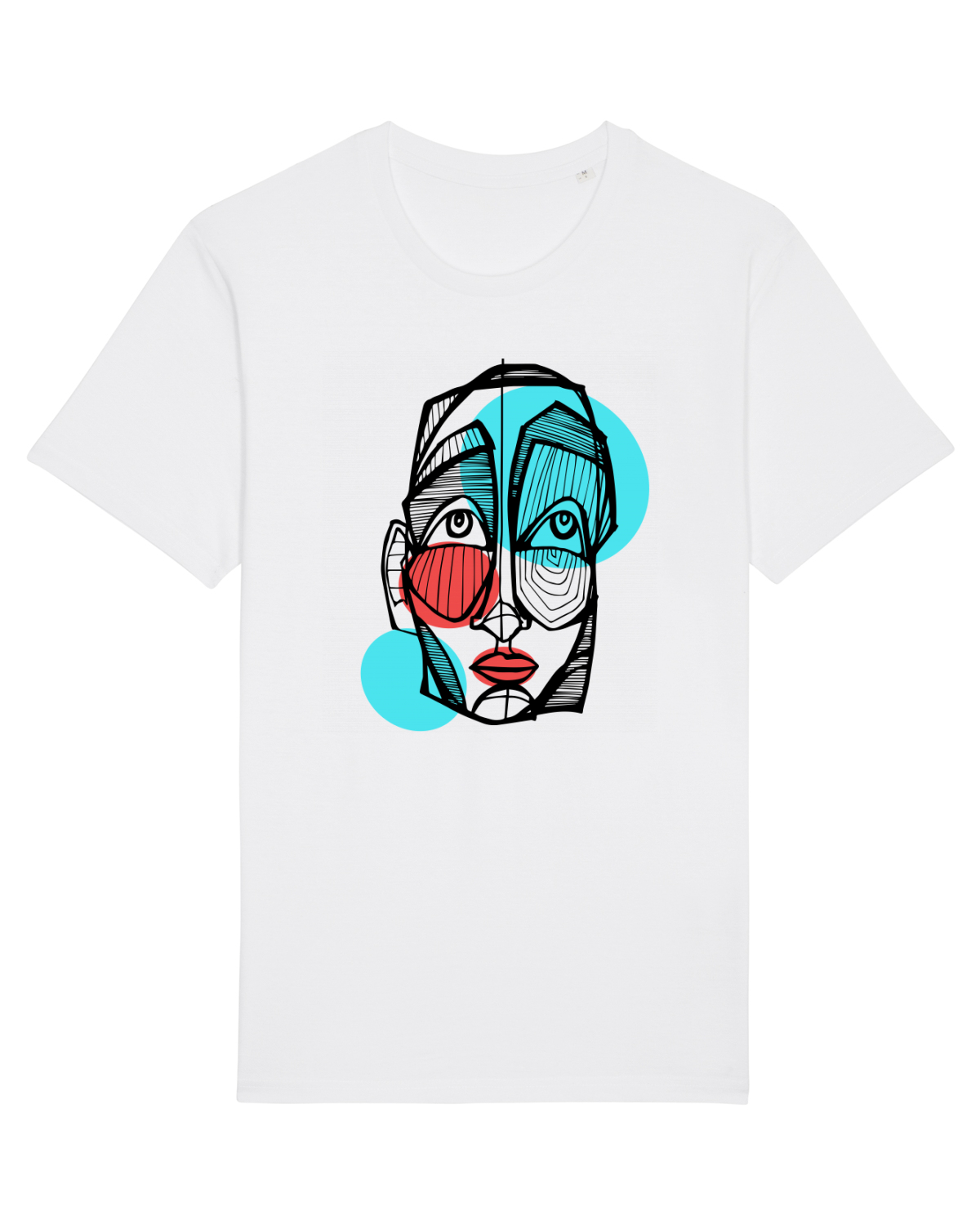 Tricou mânecă scurtă Unisex Rocker White
