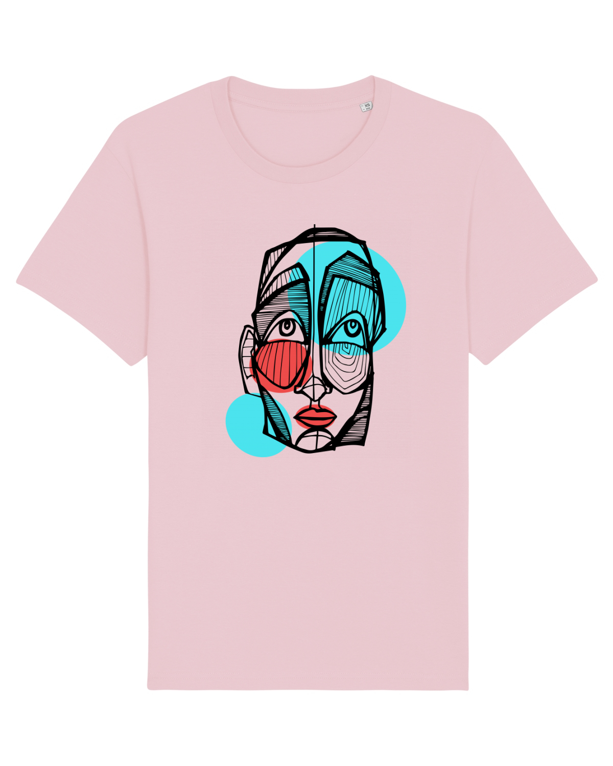 Tricou mânecă scurtă Unisex Rocker Cotton Pink