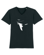 dude Tricou mânecă scurtă guler V Bărbat Presenter