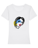 claudia Tricou mânecă scurtă guler larg fitted Damă Expresser