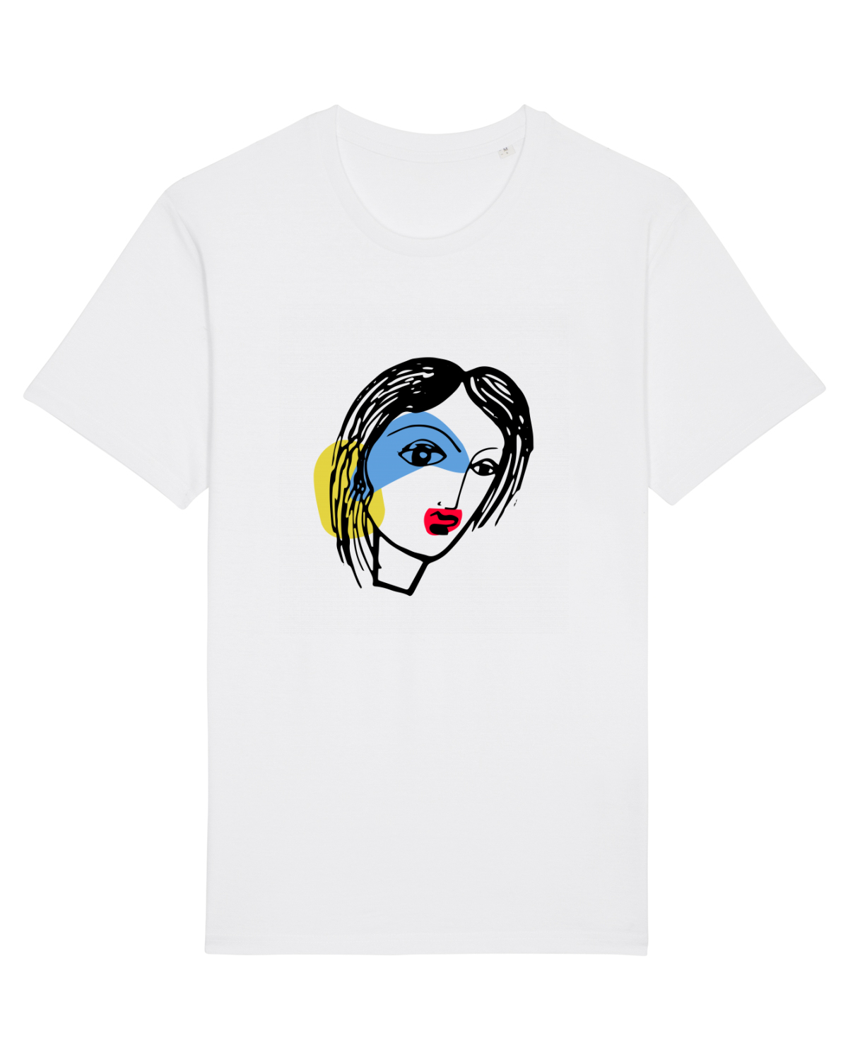 Tricou mânecă scurtă Unisex Rocker White