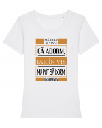 Insomnia Tricou mânecă scurtă guler larg fitted Damă Expresser