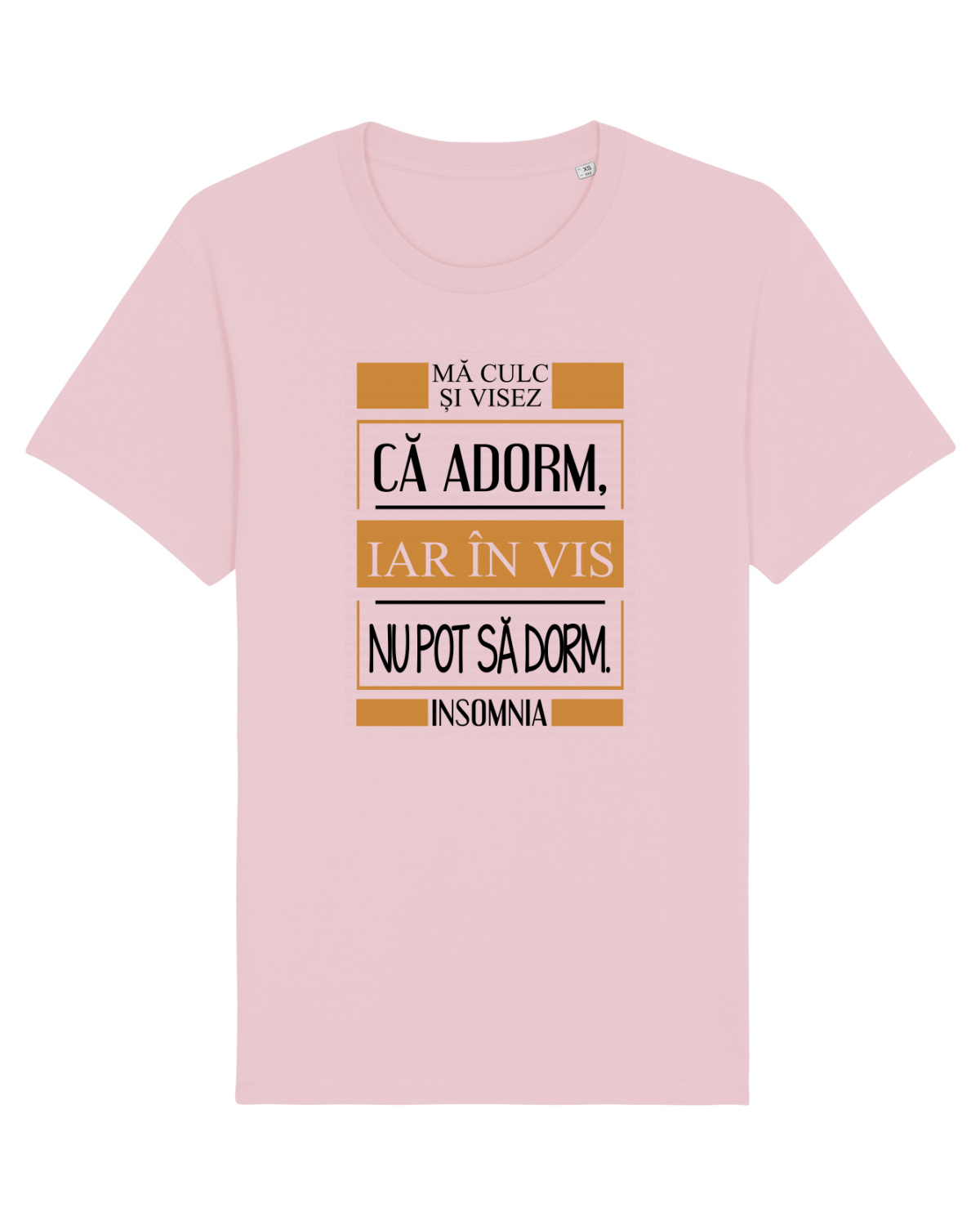 Tricou mânecă scurtă Unisex Rocker Cotton Pink