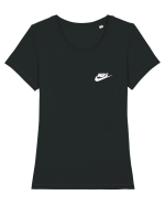 MIKE  Tricou mânecă scurtă guler larg fitted Damă Expresser
