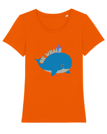 Oh Whale  Bright Orange