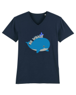 Oh Whale  Tricou mânecă scurtă guler V Bărbat Presenter