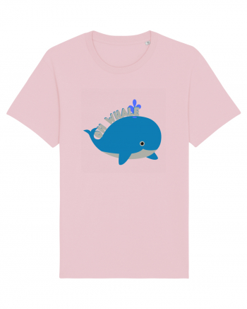 Oh Whale  Cotton Pink