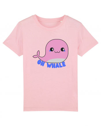 Oh Whale  Cotton Pink