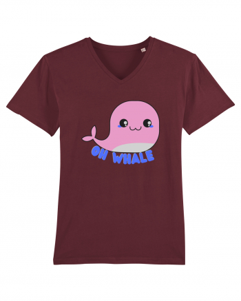 Oh Whale  Burgundy