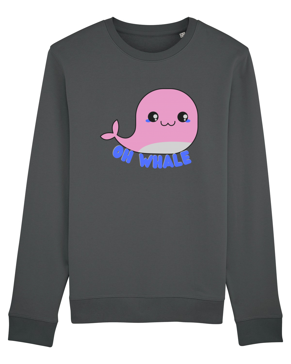 Bluză mânecă lungă Unisex Rise Anthracite