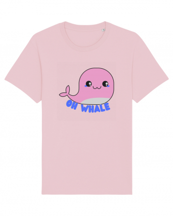 Oh Whale  Cotton Pink