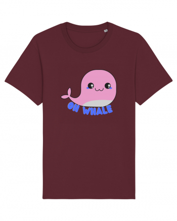 Oh Whale  Burgundy