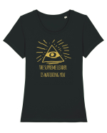 supreme leader Tricou mânecă scurtă guler larg fitted Damă Expresser