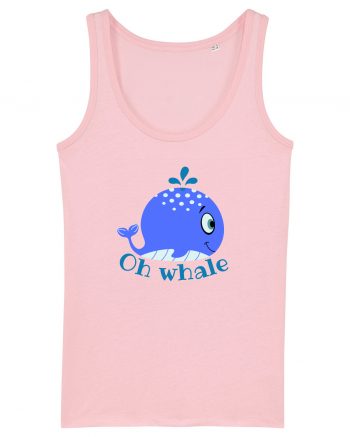 Oh Whale  Cotton Pink