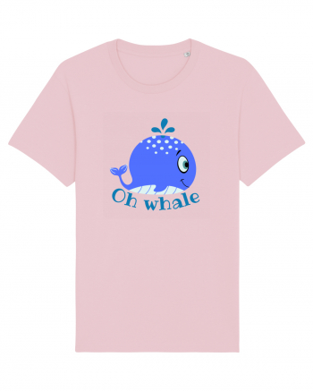 Oh Whale  Cotton Pink