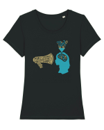 propaganda Tricou mânecă scurtă guler larg fitted Damă Expresser