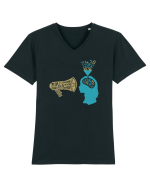 propaganda Tricou mânecă scurtă guler V Bărbat Presenter