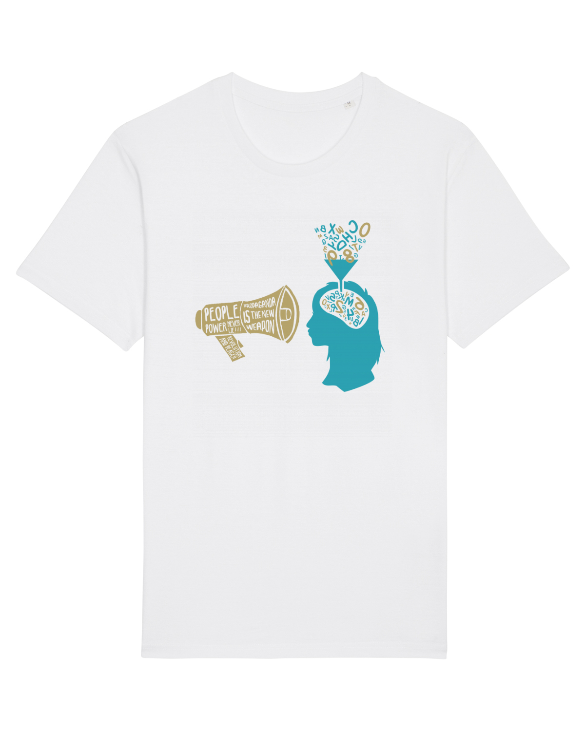 Tricou mânecă scurtă Unisex Rocker White